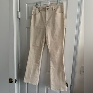 d. jeans Cream High-Rise Jeans